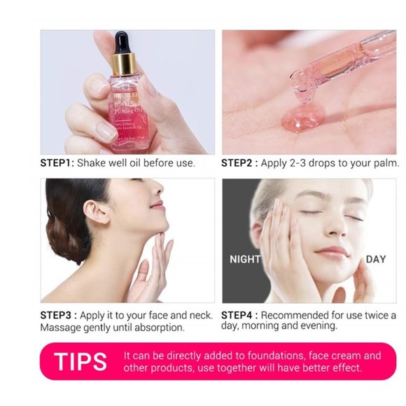 Breylee Face Whitening Rose Firming Oil, 17ml - Picture 6 of 10